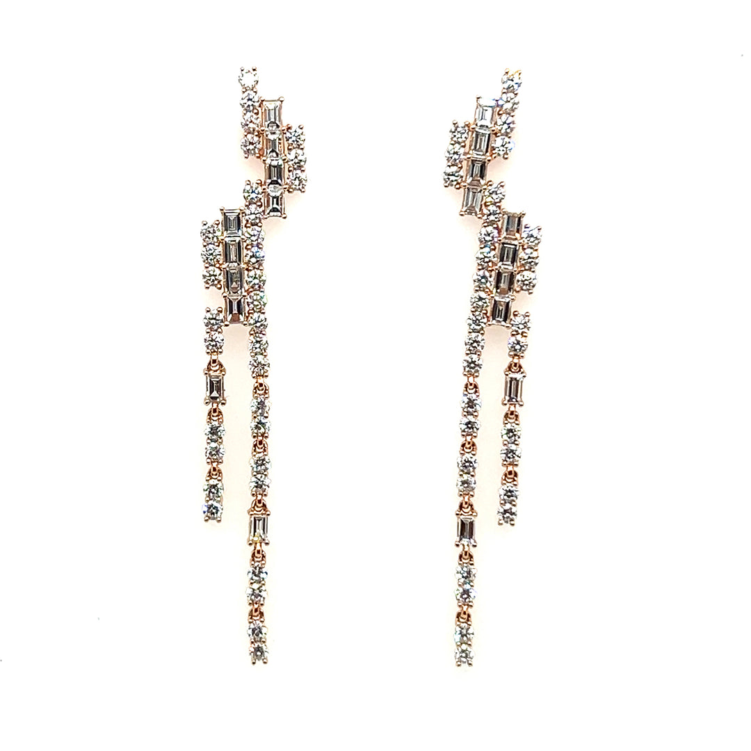 Penelope Diamond Dangling Earrings