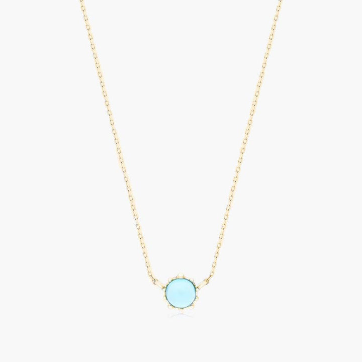 Beaded Blue Topaz Necklace
