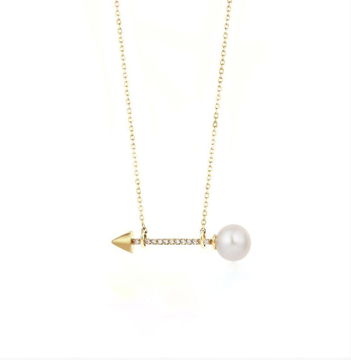 Cupid Pearl & Diamond Necklace