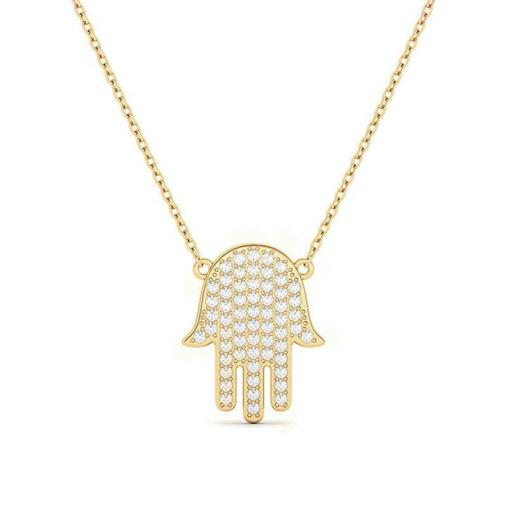 Hamsa Diamond Necklace