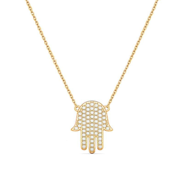 Hamsa Diamond Necklace