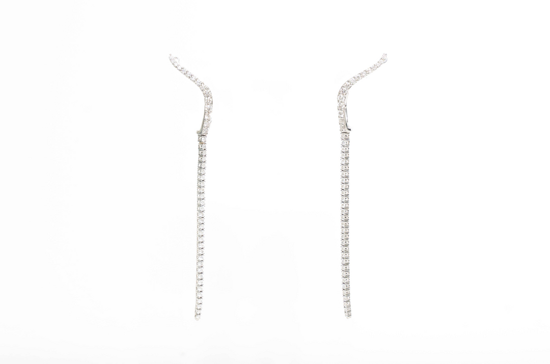 Dangling Diamond Earrings