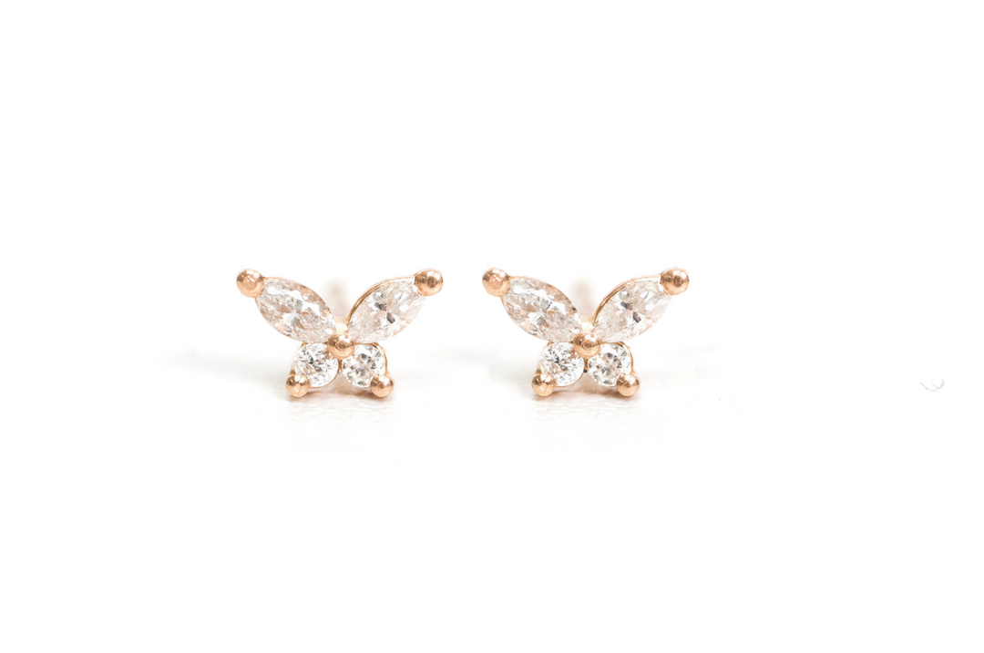 Jessie Diamond Butterfly Studs