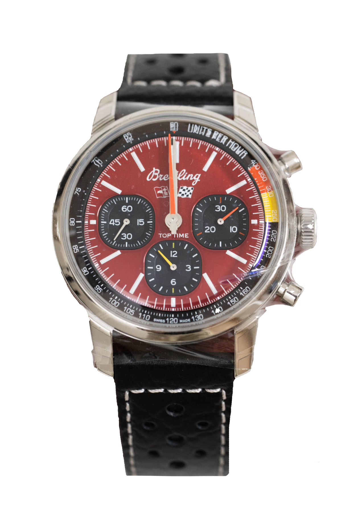 クロス　ブライドルレザー　ラッキージョン　ウルフズヘッド　HTC レッドムーン Breitling Top Time Chevrolet Corvette Red Chronograph Dial – VVS1S
