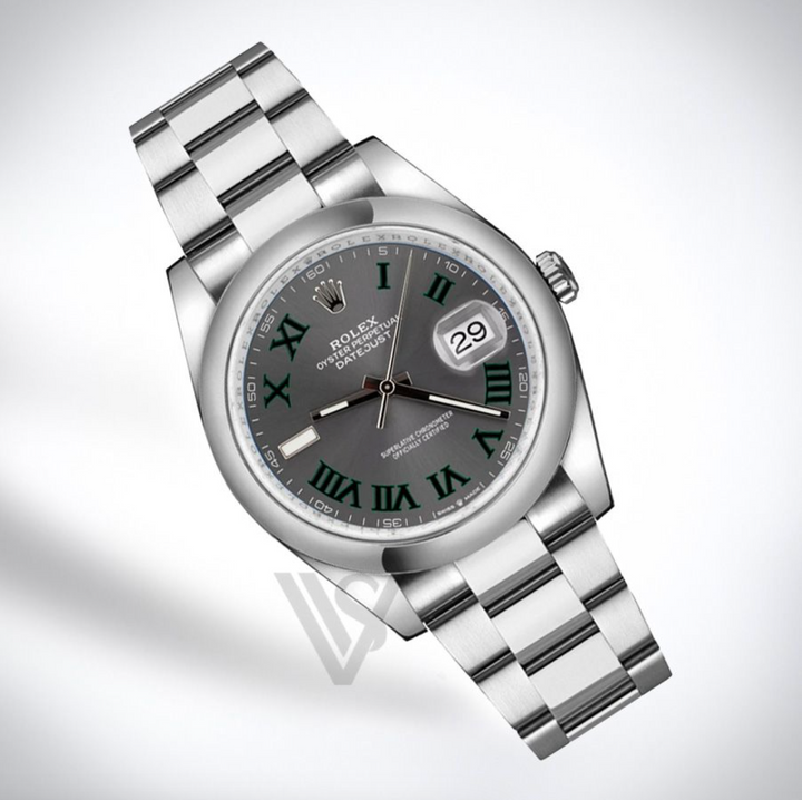 Brand New Rolex Oyster Perpetual 36mm Wimbledon Dial Dome Bezel