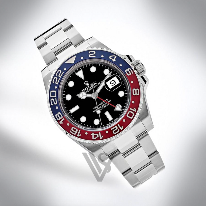 Brand New Rolex - GMT Master II - 40mm Pepsi Stainless Steel Oyster Bracelet (Pre-Owned)
