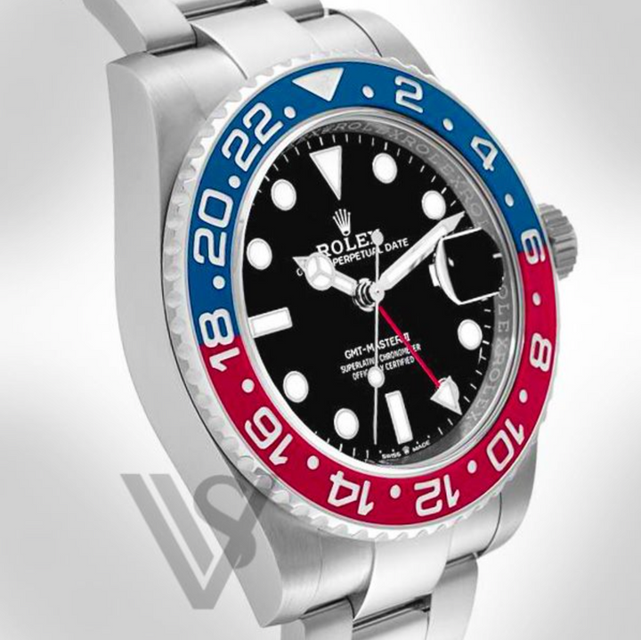 Brand New Rolex - GMT Master II - 40mm Pepsi Stainless Steel Oyster Bracelet (Pre-Owned)