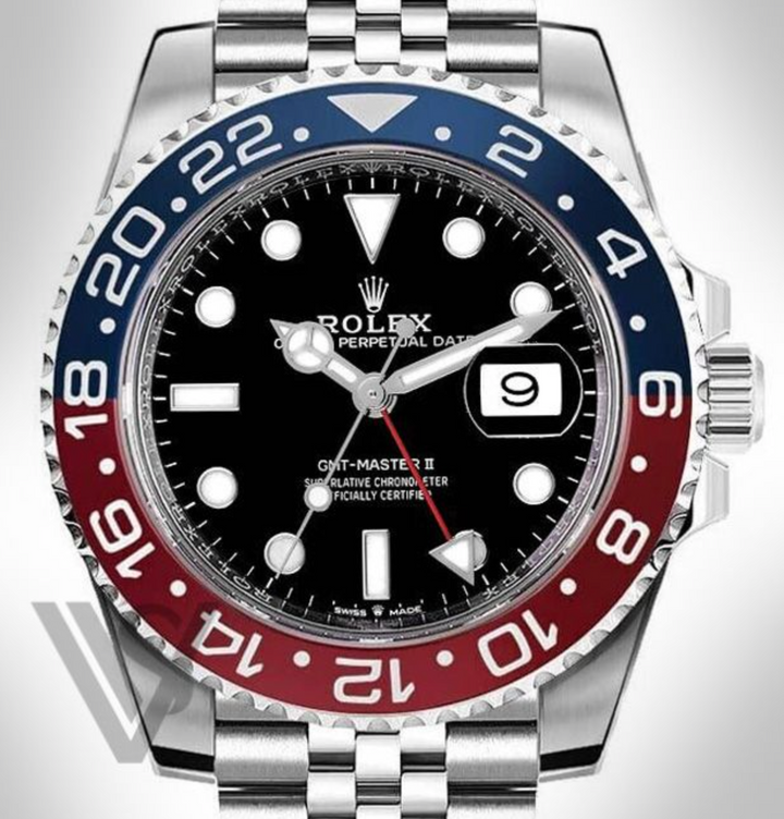 Brand New Rolex - GMT Master II - 40mm Pepsi Stainless Steel Jubilee Bracelet
