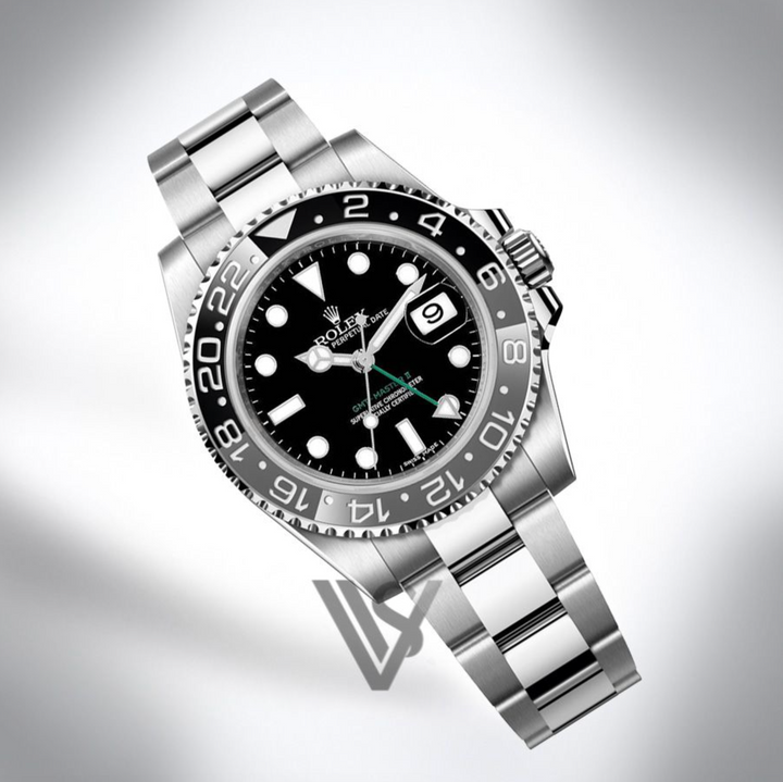 Brand New Rolex GMT Master II "Bruce Wayne" Black and Grey Bezel 40mm