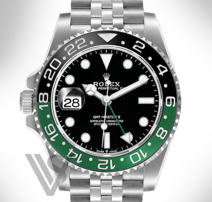 Brand New Rolex Oystersteel "Sprite" GMT-Master II Jubilee Bracelet Watch