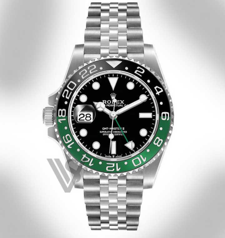 Brand New Rolex Oystersteel "Sprite" GMT-Master II Jubilee Bracelet Watch