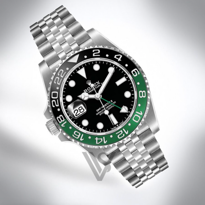 Brand New Rolex Oystersteel "Sprite" GMT-Master II Jubilee Bracelet Watch