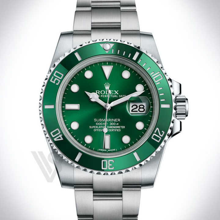Brand New Rolex Steel Submariner "Hulk" Green Bezel 2018 116610LV 41mm