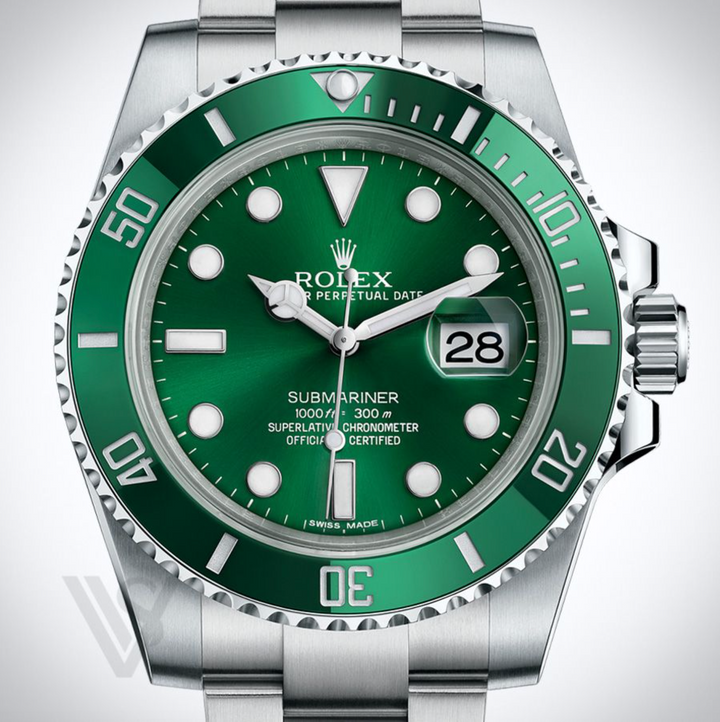 Brand New Rolex Steel Submariner "Hulk" Green Bezel 2018 116610LV 41mm