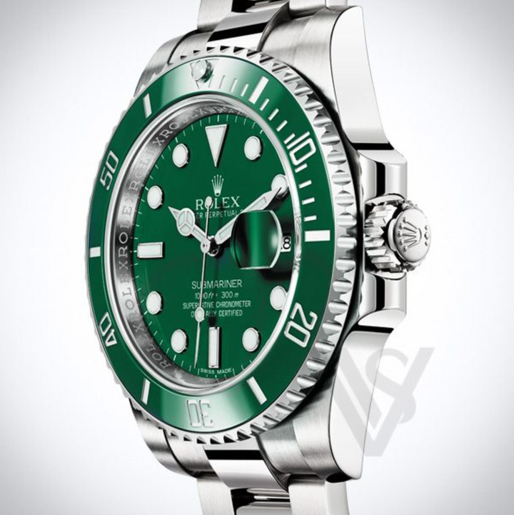 Brand New Rolex Steel Submariner "Hulk" Green Bezel 2018 116610LV 41mm