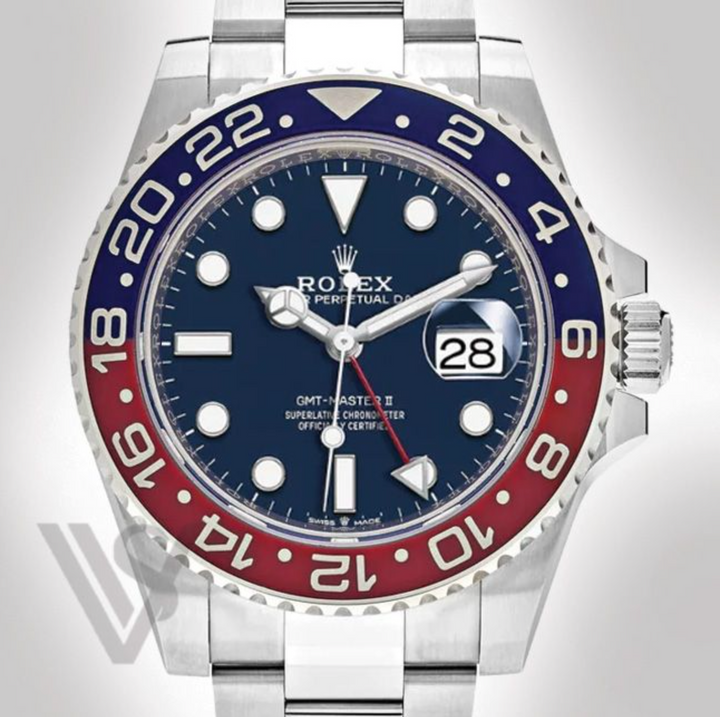 Brand New Rolex - White Gold - GMT Master II - 40mm "Pepsi" Oyster Bracelet