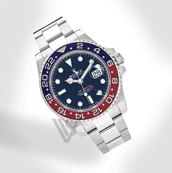 Brand New Rolex - White Gold - GMT Master II - 40mm "Pepsi" Oyster Bracelet