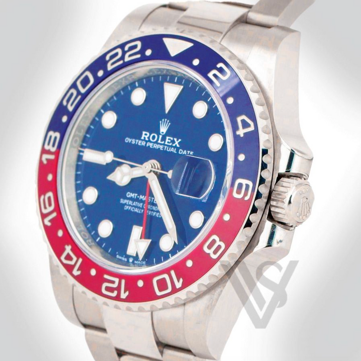 Brand New Rolex - White Gold - GMT Master II - 40mm "Pepsi" Oyster Bracelet