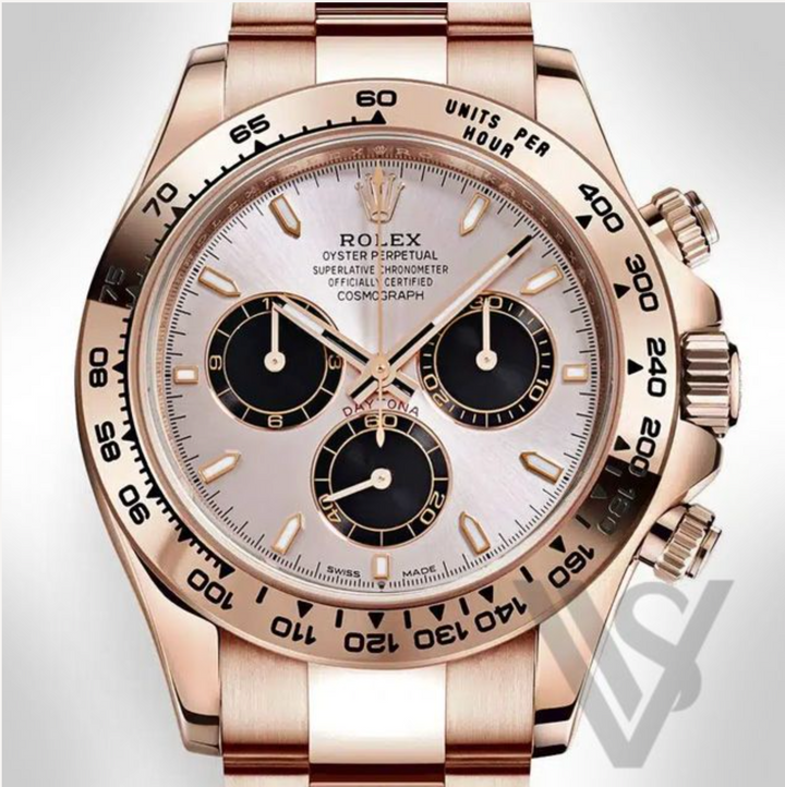 Brand New Rolex - Daytona - Cosmograph Sundust Index Dial 18K Rose Gold Oyster Bracelet