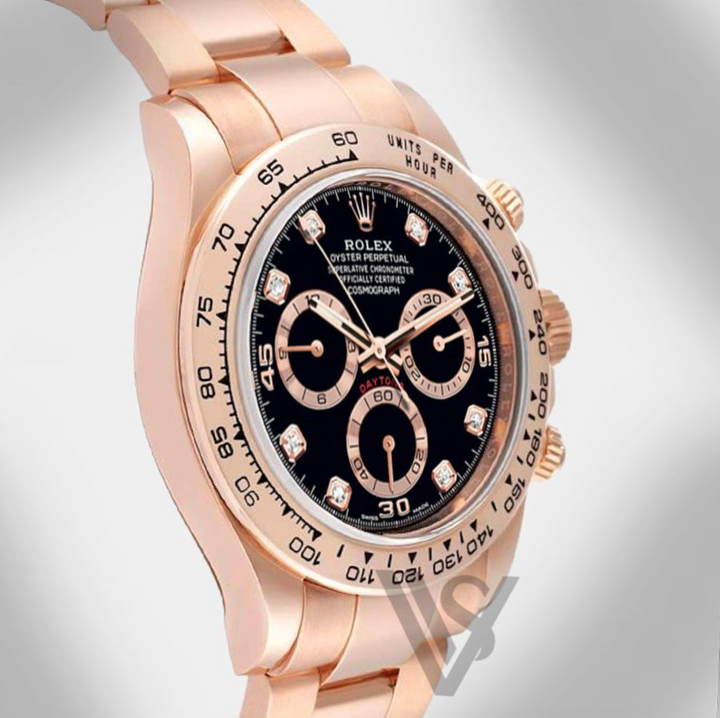 Pre Owned Rolex - Daytona - Cosmograph Black Diamond Index Dial 18K Yellow Gold Oyster Bracelet 2021