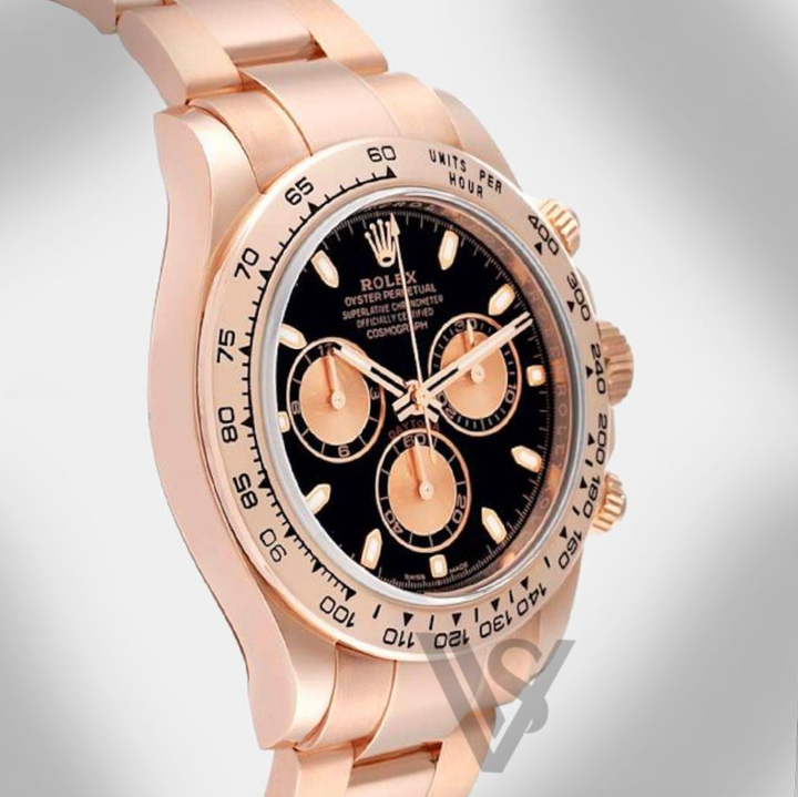 Pre Owned Rolex - Daytona - Cosmograph Black Index Dial 18K Rose Gold Oyster Bracelet 2023