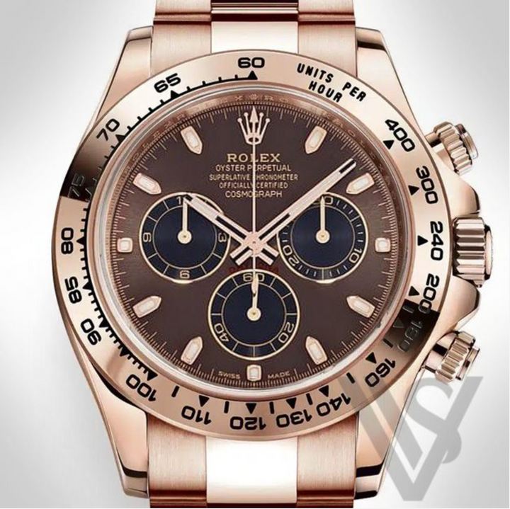 Pre Owned Rolex - Daytona - Cosmograph Brown Index Dial 18K Rose Gold Oyster Bracelet 2021