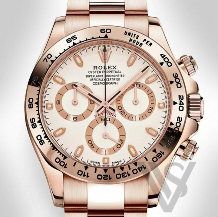Pre Owned Rolex - Daytona - Cosmograph Ivory White Dial 18K Rose Gold Oyster Bracelet 2023