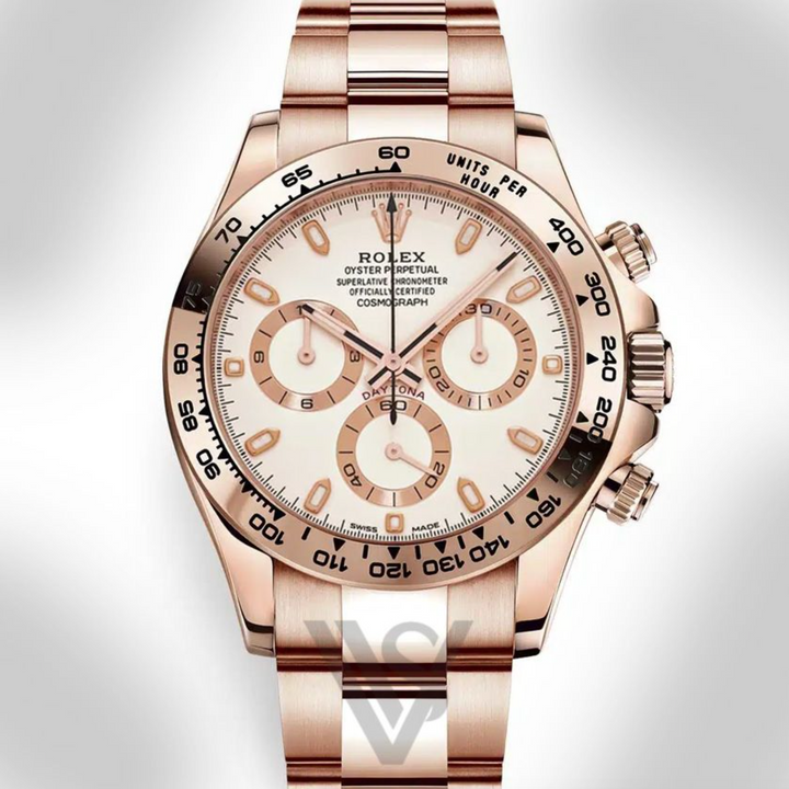 Pre Owned Rolex - Daytona - Cosmograph Ivory White Dial 18K Rose Gold Oyster Bracelet 2023