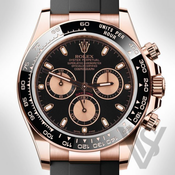 Pre Owned Rolex - Daytona - Black Dial 18K Rose Gold Oyster Bracelet 2023
