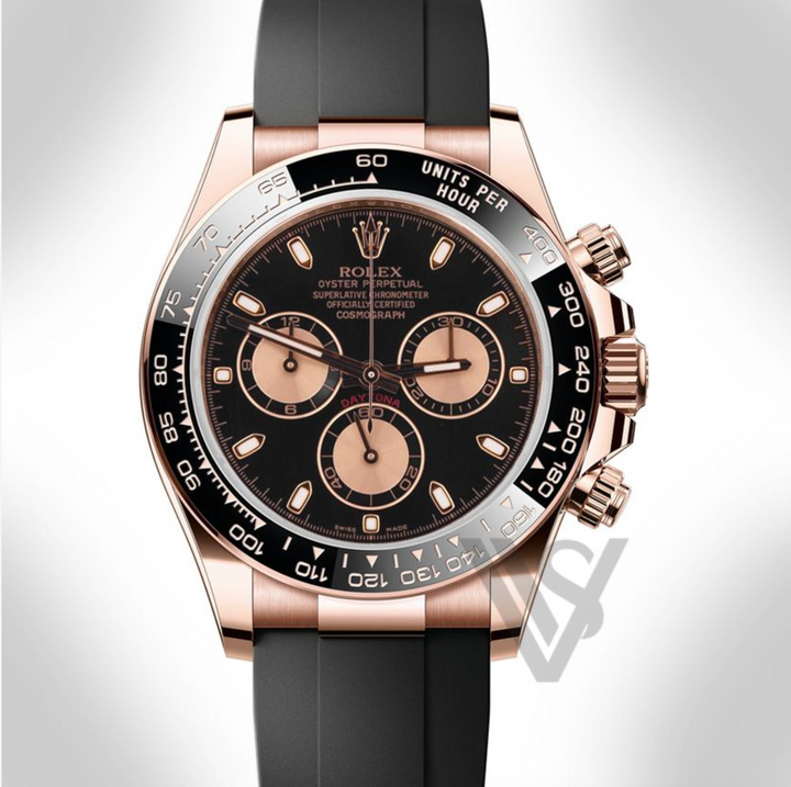 Pre Owned Rolex - Daytona - Black Dial 18K Rose Gold Oyster Bracelet 2023