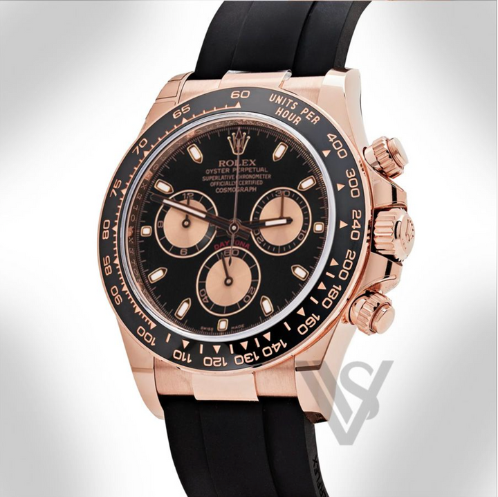 Pre Owned Rolex - Daytona - Black Dial 18K Rose Gold Oyster Bracelet 2023