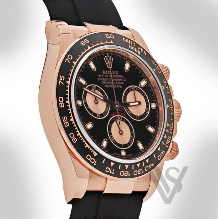 Pre Owned Rolex - Daytona - Black Dial 18K Rose Gold Oyster Bracelet 2023