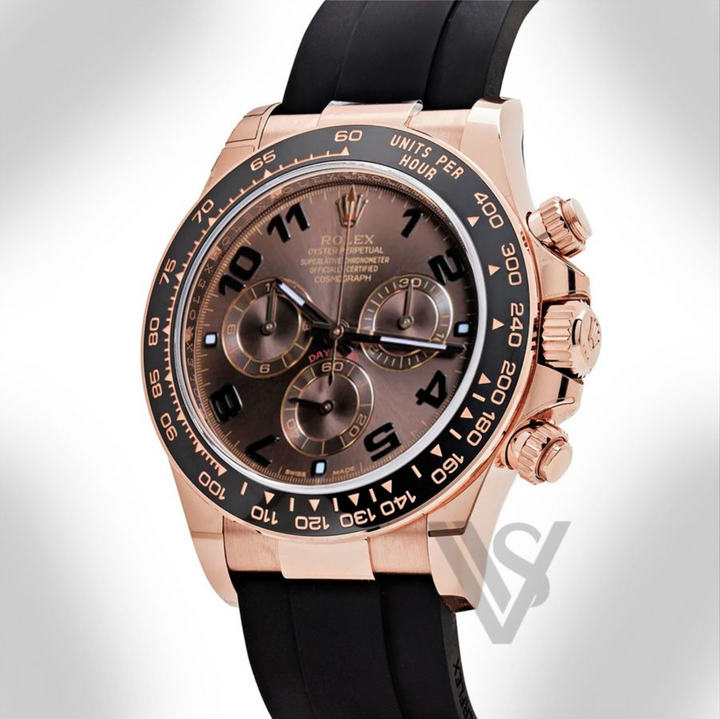 Pre Owned Rolex - Daytona - Chocolate Arabic Dial 18K Rose Gold Oyster Bracelet 2022