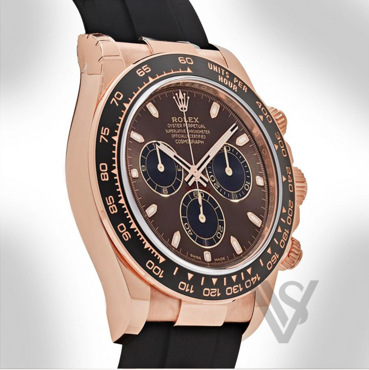 Pre Owned Rolex - Daytona - Chocolate Index 18K Rose Gold Oyster Bracelet 2023