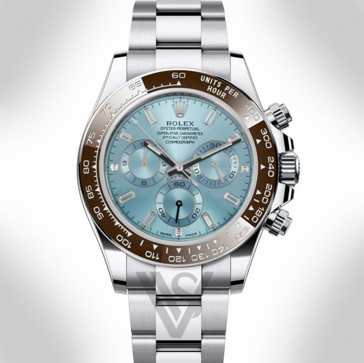 Rolex - Daytona - 950 Platinum Cosmograph Diamond Ice Blue Dial Oyster Bracelet 2021