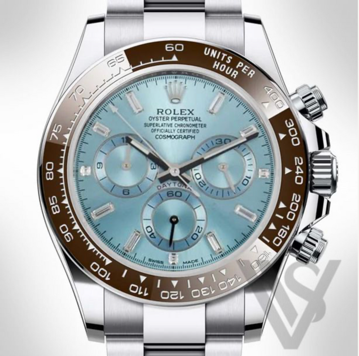 Rolex - Daytona - 950 Platinum Cosmograph Diamond Ice Blue Dial Oyster Bracelet 2021