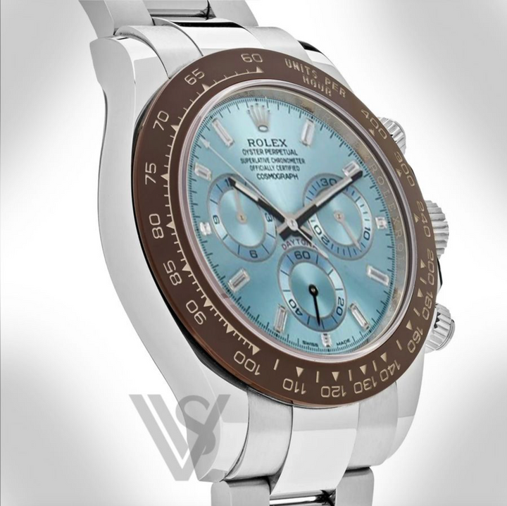 Rolex - Daytona - 950 Platinum Cosmograph Diamond Ice Blue Dial Oyster Bracelet 2021