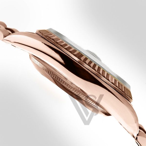 Brand New Rolex Rose Gold Day-Date 40 Watch - Fluted Bezel - Eisenkeizel Dial - Presidential Bracelet