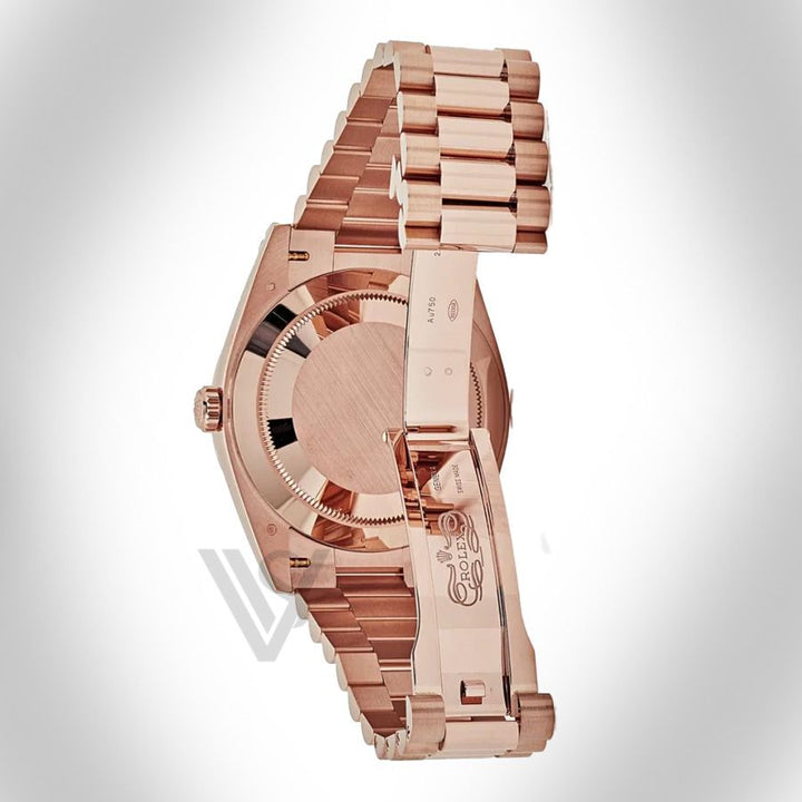 Brand New Rolex Rose Gold Day-Date 40 Watch - Fluted Bezel - Eisenkeizel Dial - Presidential Bracelet