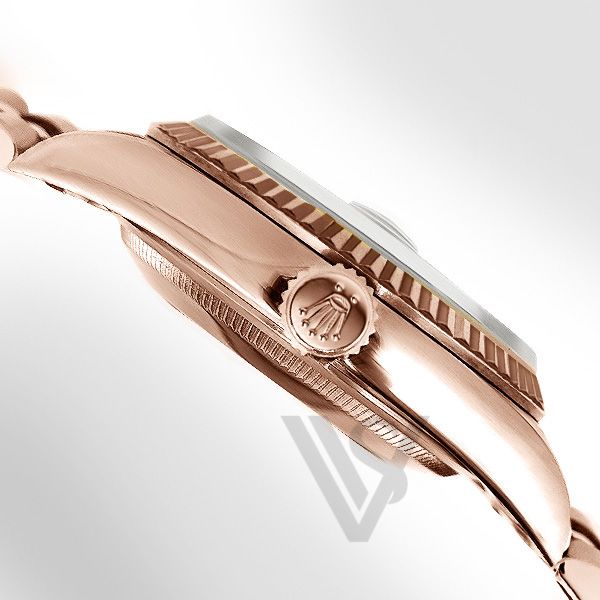Brand New Rolex Rose Gold Day-Date 40 Watch - Fluted Bezel - Eisenkeizel Dial - Presidential Bracelet