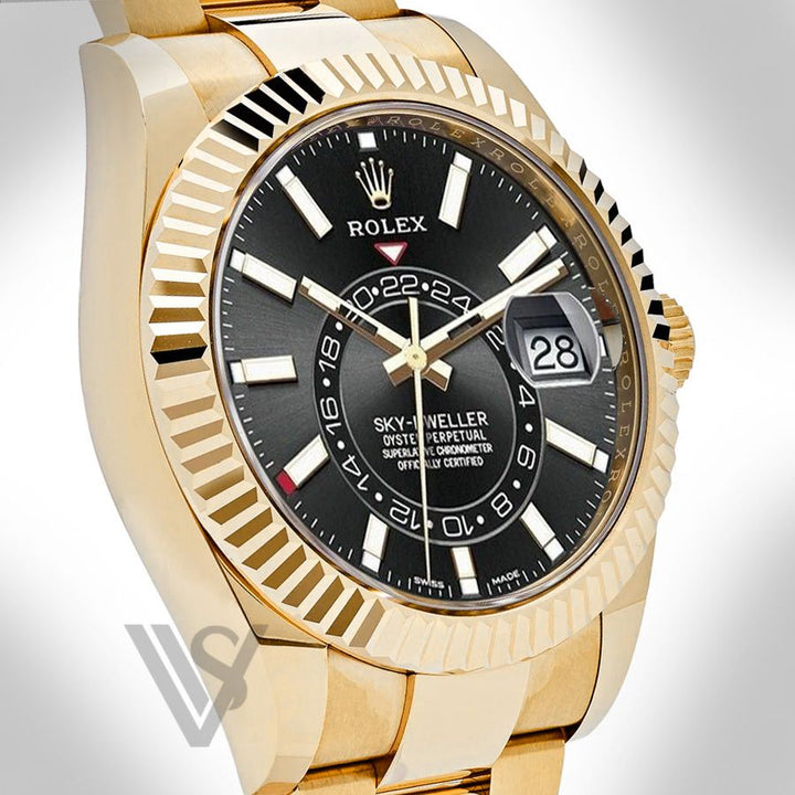 Rolex - Sky-Dweller - Black Index Dial - 18K Yellow Gold - Oyster Bracelet 2021