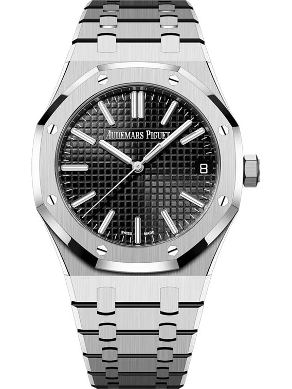 あー。です Audemars Piguet ROYAL OAK 41MM BLACK DIAL STAINLESS STEEL Ref