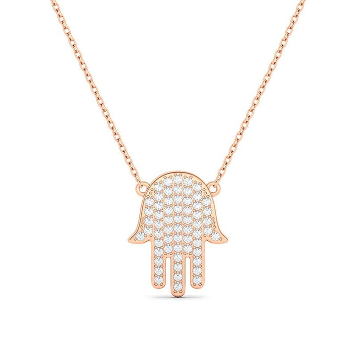 Hamsa Diamond Necklace