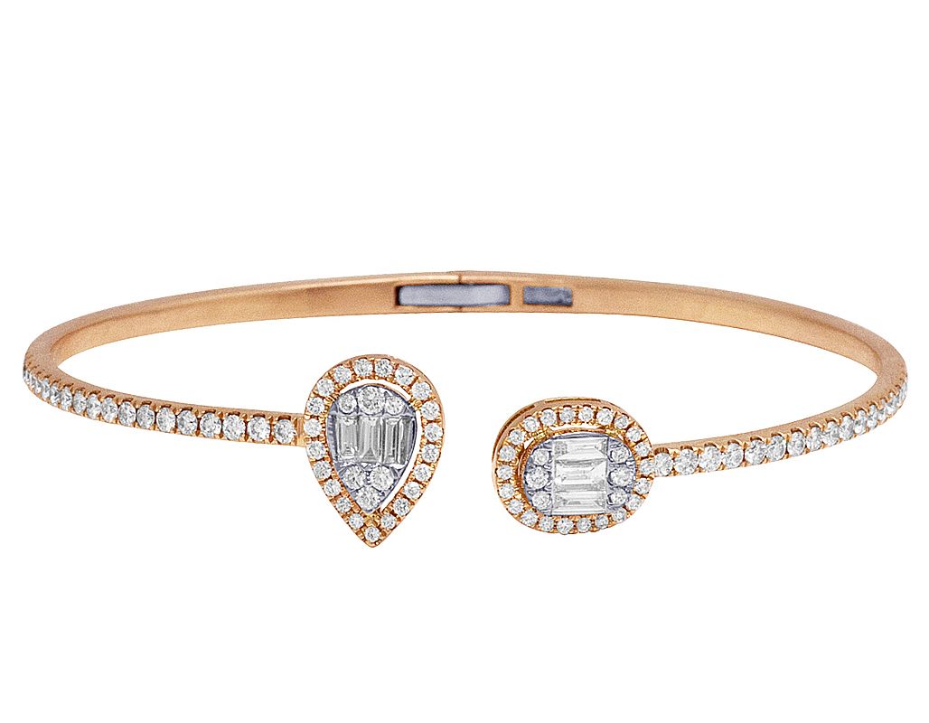 Tear Drop Oval Flex Bangle