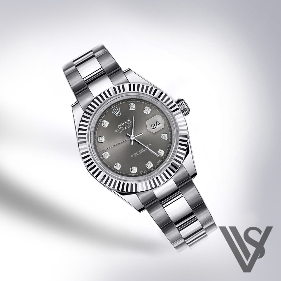 Rolex datejust 41 on sale dark rhodium oyster