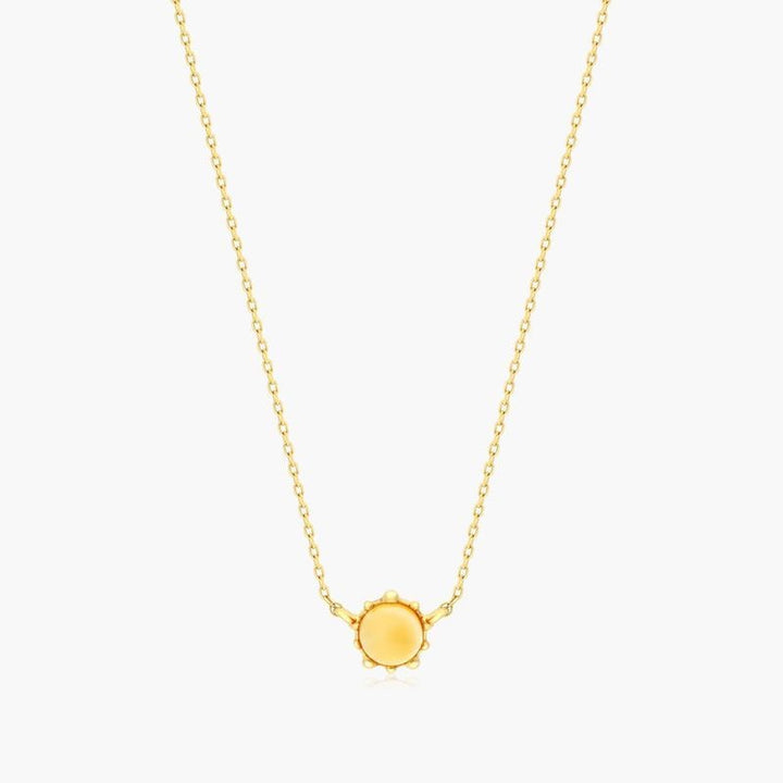 Beaded Citrine Necklace