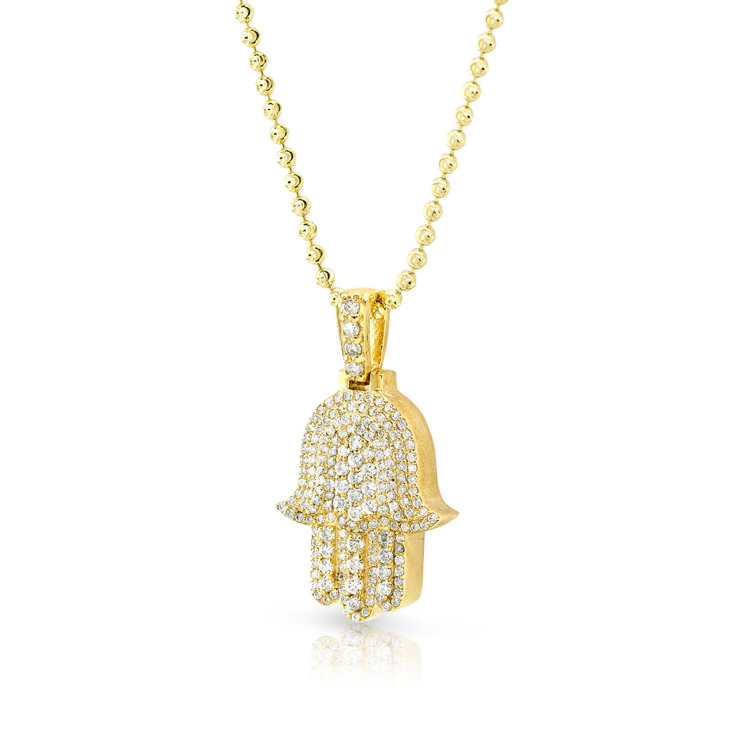 Pave Hamsa Pendant