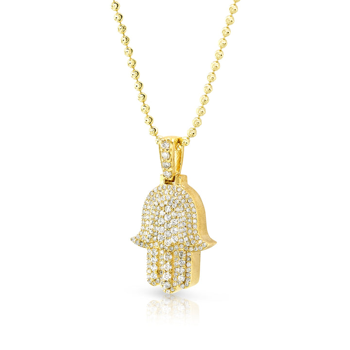 Pave Hamsa Pendant