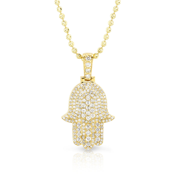 Pave Hamsa Pendant