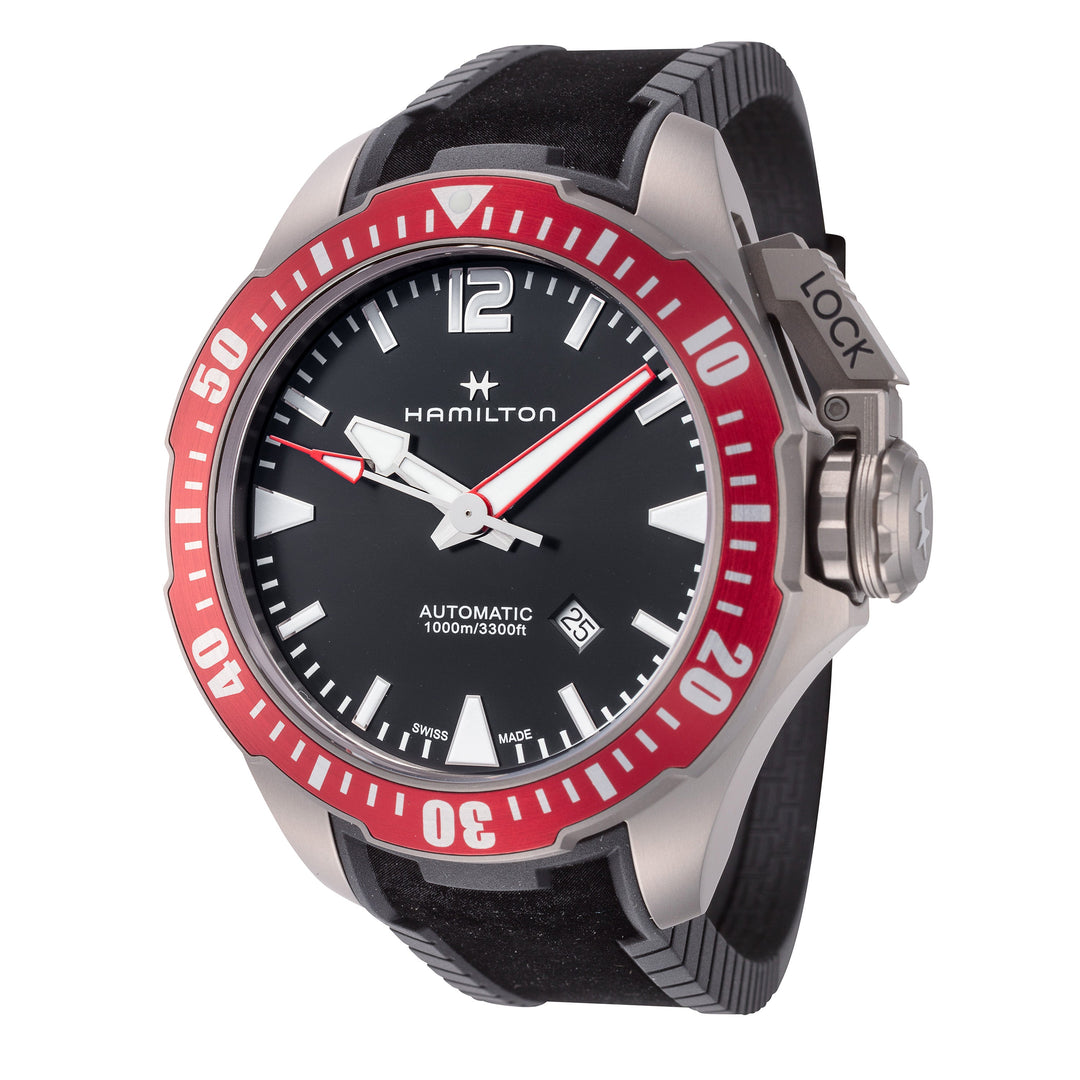Khaki Navy 46mm / Black / Black Black Dial